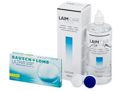 Bausch + Lomb ULTRA for Presbyopia (6 lentillas) + Líquido Laim-Care 400 ml