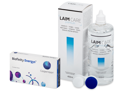 Biofinity Energys (3 lentillas) + Líquido Laim-Care 400 ml