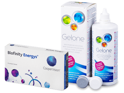 Biofinity Energys (6 lentillas) + Líquido Gelone 360 ml