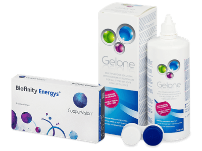 Biofinity Energys (6 lentillas) + Líquido Gelone 360 ml