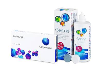 Biofinity XR (3 lentillas) + Líquido Gelone 360 ml