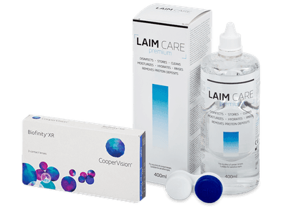 Biofinity XR (3 lentillas) + Líquido Laim-Care 400 ml