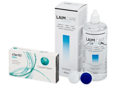 Clariti Elite (6 lentillas) + Líquido Laim-Care 400 ml