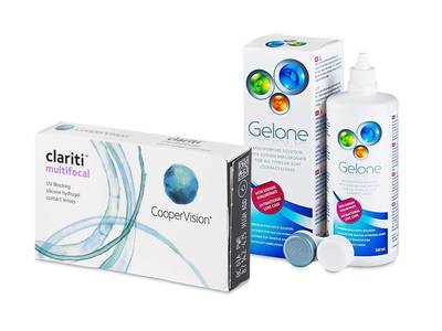 Clariti Multifocal (6 lentillas) + Líquido Gelone 360 ml