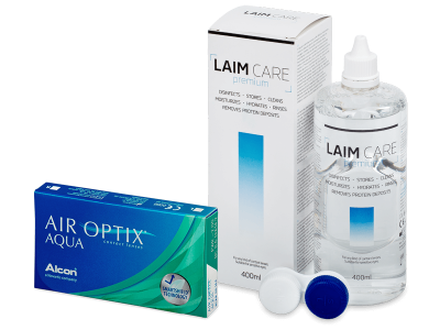 Air Optix Aqua (6 lentillas) + Líquido Laim-Care 400 ml