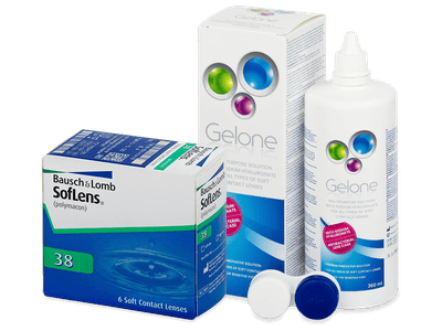 SofLens 38 (6 lentillas) + Líquido Gelone 360 ml