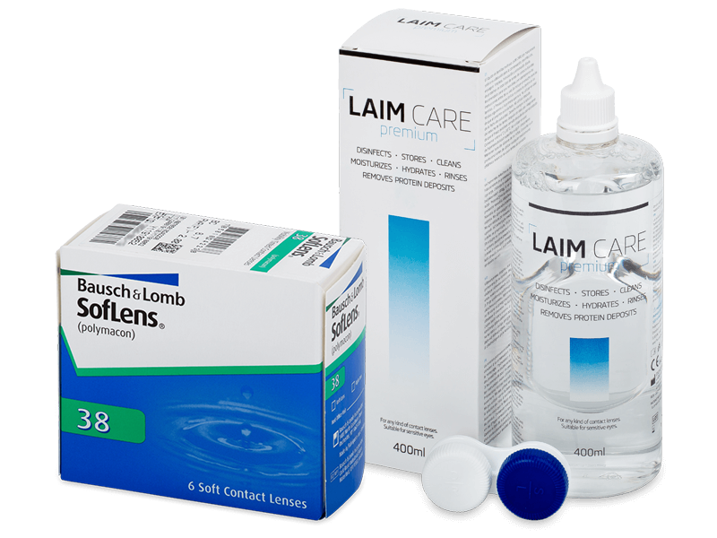 SofLens 38 (6 lentillas) + Líquido Laim-Care 400 ml - Pack ahorro