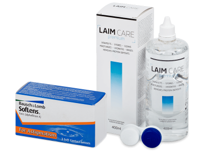 SofLens Toric (3 lentillas) + Líquido Laim-Care 400 ml - Este producto también está disponible en esta variación de empaque
