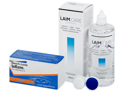 SofLens Toric (3 lentillas) + Líquido Laim-Care 400 ml - Este producto también está disponible en esta variación de empaque