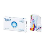 TopVue Monthly (6 lenses) + Laim Moisture spray Packs ahorro de lentillas y líquidos - TopVue Monthly (6 lenses) + Laim Moisture spray