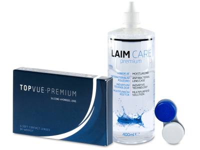 TopVue Premium (6 lentillas) + Líquido Laim-Care 400 ml