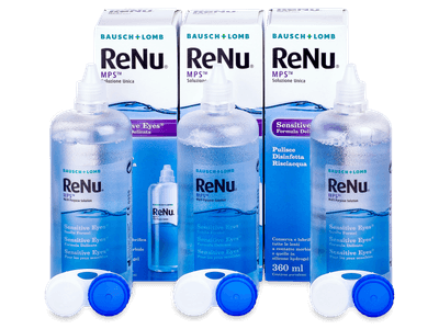 Líquido ReNu MPS Sensitive Eyes 3 x 360 ml - Diseño antiguo