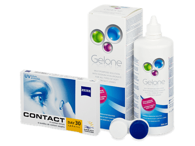 Carl Zeiss Contact Day 30 Spheric (6 lentillas) + Líquido Gelone 360 ml - Pack ahorro