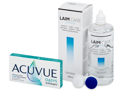 Acuvue Oasys with Transitions (6 lentillas) + líquido Laim-Care 400 ml