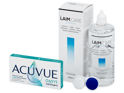 Acuvue Oasys with Transitions (6 lentillas) + líquido Laim-Care 400 ml