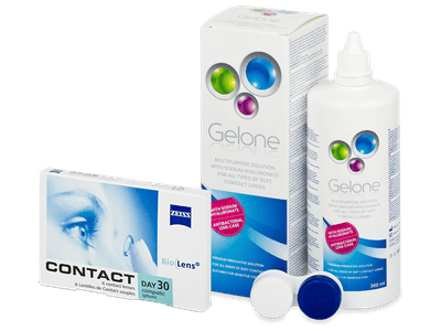 Carl Zeiss Contact Day 30 Compatic (6 lentillas) + Líquido Gelone 360 ml - Pack ahorro