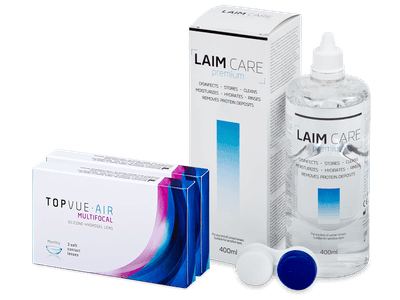 TopVue Air Multifocal (6 lentillas) + Líquido Laim-Care 400 ml
