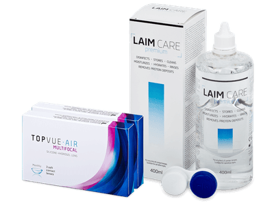 TopVue Air Multifocal (6 lentillas) + Líquido Laim-Care 400 ml