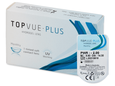 TopVue Monthly Plus (1 lentilla) - Lentes de contacto mensuales