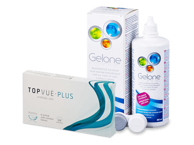 TopVue Monthly Plus (6 Lentillas) + Líquido Gelone 360 ml