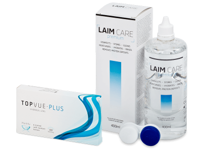TopVue Monthly Plus (6 Lentillas) + Líquido Laim-Care 400 ml - Pack ahorro