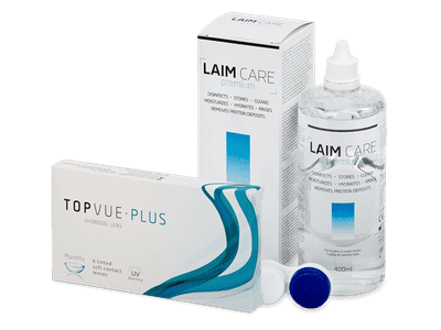 TopVue Monthly Plus (6 Lentillas) + Líquido Laim-Care 400 ml