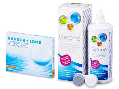 Bausch + Lomb ULTRA for Astigmatism (3 lentillas) + Líquido Gelone 360 ml