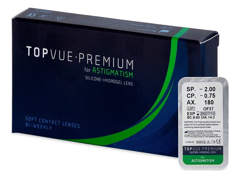 TopVue Premium for Astigmatism (1 lentilla) - Lentillas tóricas