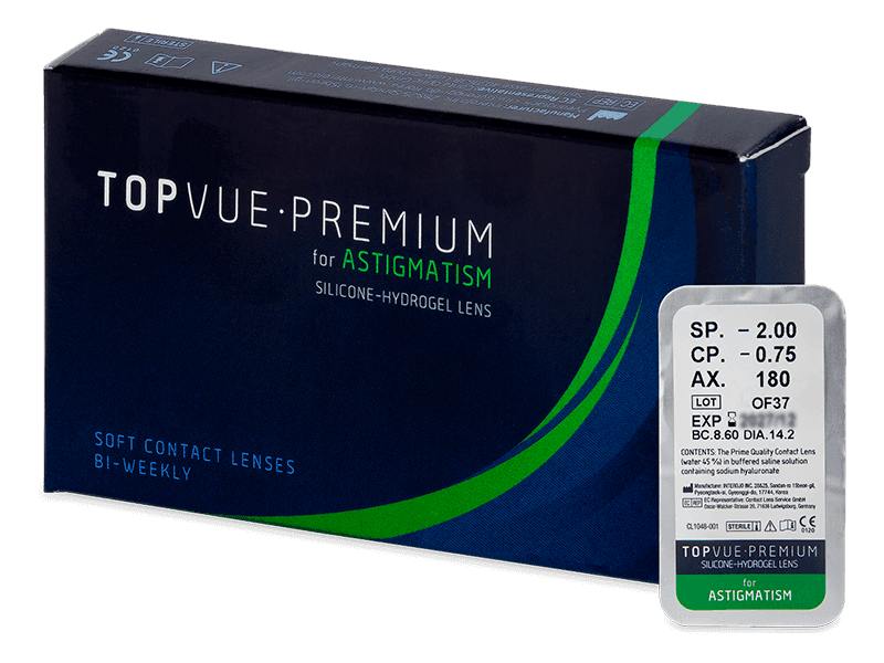 TopVue Premium for Astigmatism (1 lentilla) - Lentillas tóricas