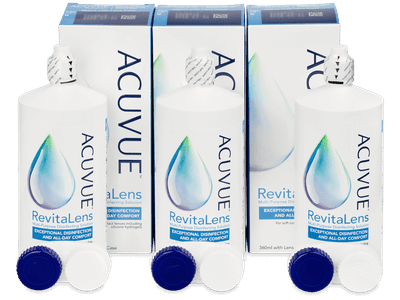 Líquido de limpieza Acuvue RevitaLens 3 x 360 ml