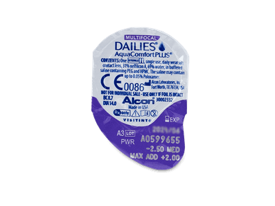 Dailies AquaComfort Plus Multifocal (90 lentillas) - Previsualización del blister