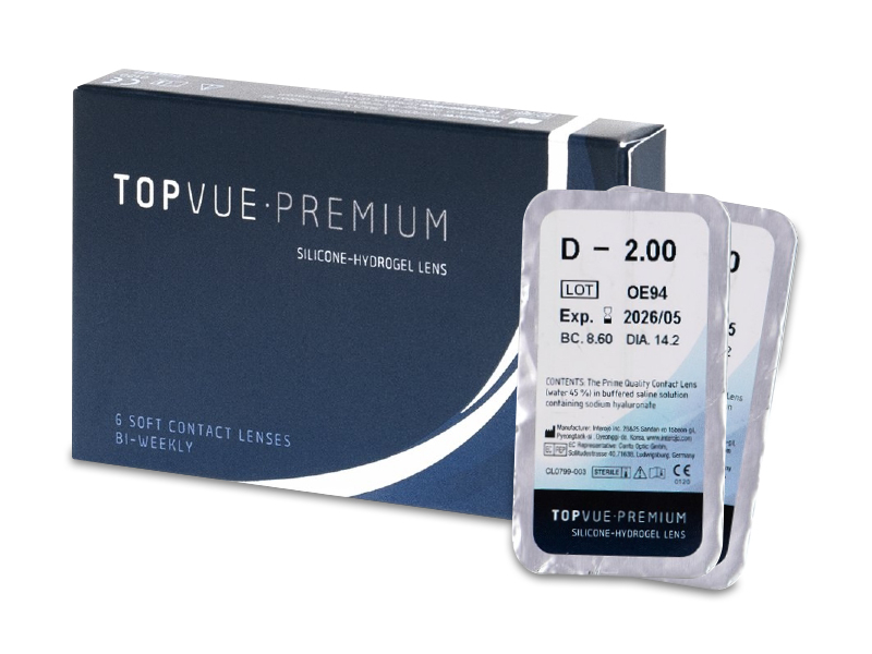 TopVue Premium (1+1 lentilla) - Lentillas quincenales