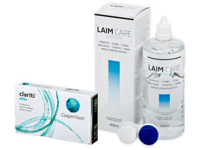 Clariti Elite (3 lentillas) + Líquido Laim-Care 400 ml