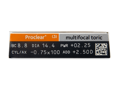 Proclear Multifocal Toric (3 lentillas) - Previsualización de atributos