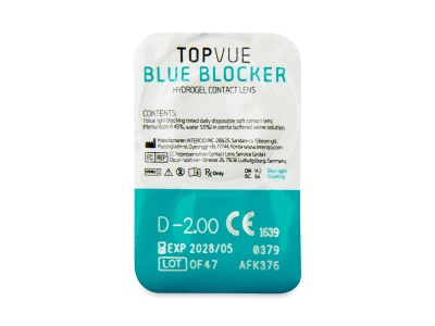 TopVue Blue Blocker (5 pares) - Previsualización del blister