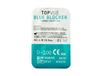 TopVue Blue Blocker (5 pares) - Previsualización del blister