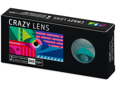 CRAZY LENS - Cat Eye Aqua - Diarias sin graduación (2 Lentillas)