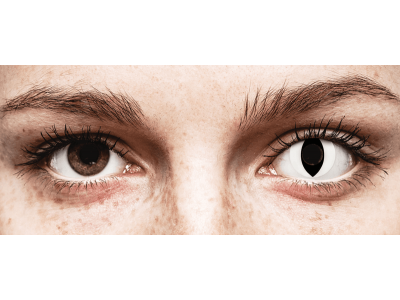 CRAZY LENS - Cat Eye White - Diarias sin graduación (2 Lentillas)