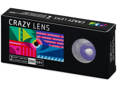 CRAZY LENS - Solid Violet - Diarias sin graduación (2 Lentillas)