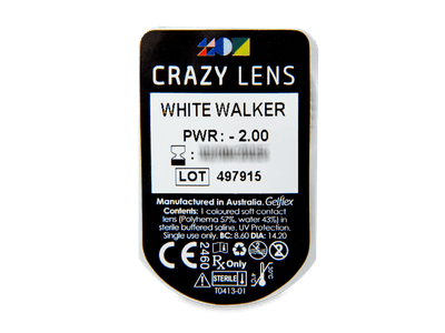 CRAZY LENS - White Walker - Diarias Graduadas (2 Lentillas) - Previsualización del blister