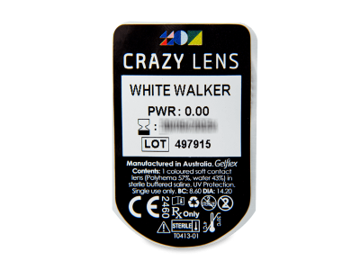 CRAZY LENS - White Walker - Diarias sin graduación (2 Lentillas) - Previsualización del blister