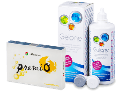 Menicon PremiO (6 lentillas) + Gelone Líquido 360 ml