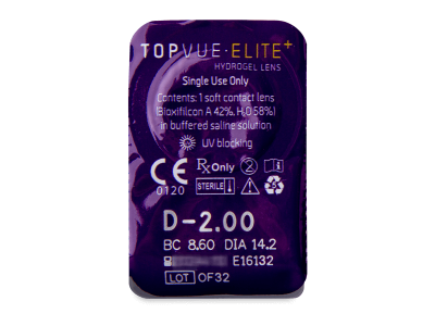 TopVue Elite+ (90 lentillas) - Previsualización del blister
