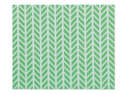 Paño de limpieza para gafas - verde y blanco de diseño herringbone