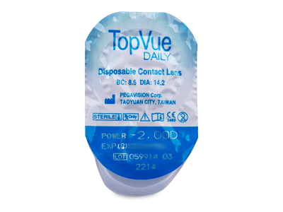 TopVue Daily (90 lentillas) - Previsualización del blister