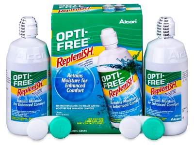 Líquido OPTI-FREE RepleniSH 2 x 300 ml - Economy duo pack- solution
