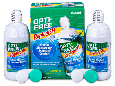 Líquido OPTI-FREE RepleniSH 2 x 300 ml - Economy duo pack- solution