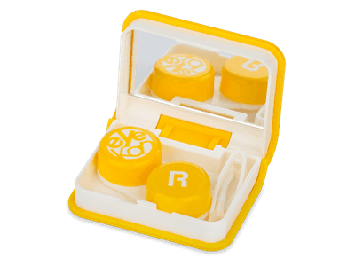 Kit amarillo para el cuidado de las lentillas - Libro