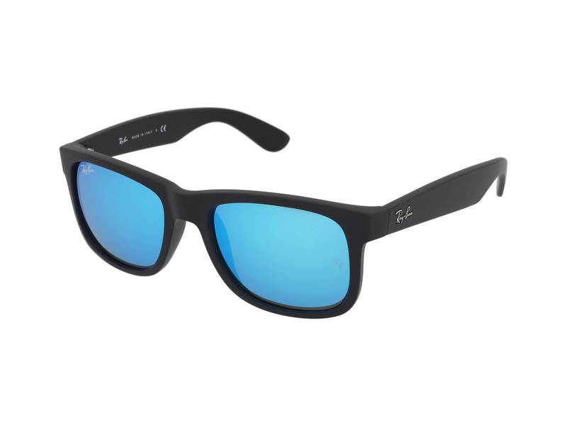 vehículo Monetario Abolladura Gafas de sol Ray-Ban negro con lentes azules | Lentes-de-contacto.es