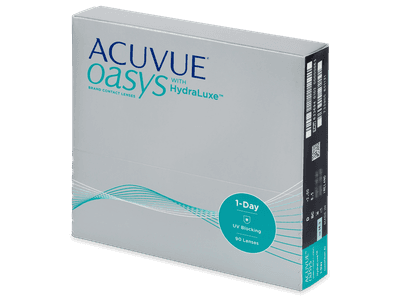 Acuvue Oasys 1-Day with Hydraluxe (90 lentillas) - Lentillas diarias desechables